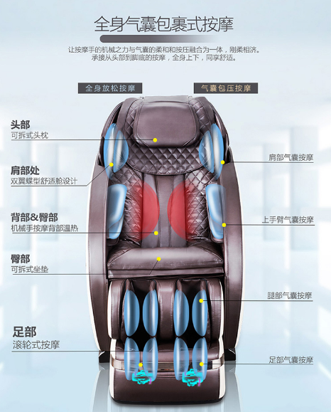 源头按摩椅生产厂商家用/商铺/定点/机械手