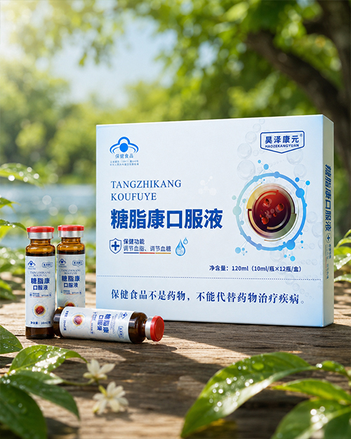 惊爆独家蓝帽--糖脂康口服液，双功效，糖脂双降